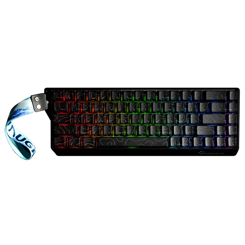NaughShark NS68 유선 기계식 키보드 홀 이펙트 마그네틱 8K 폴링 레이트 0.01mm RT 정확도 RGB 백라이트 핫스왑 타입-C