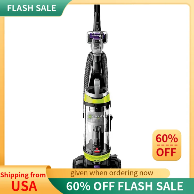 

BISSELL 2252 CleanView Swivel Upright Bagless Vacuum with Swivel Steering,Powerful Pet Hair Pick Up,Specialized Pet Tools