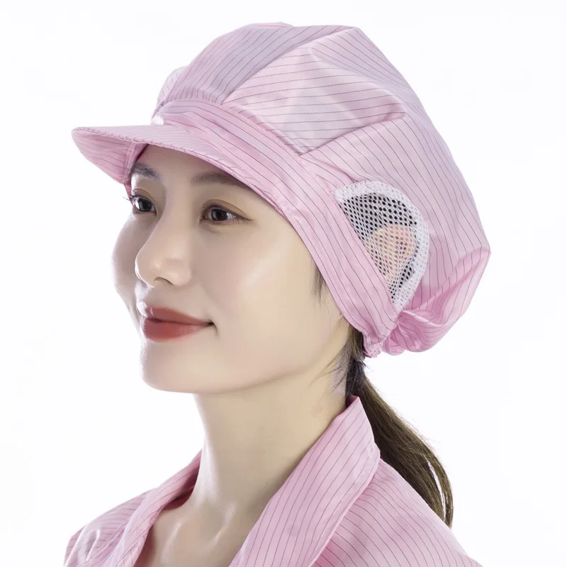 Anti-static Hat Open Mesh Breathable Dustproof and Dust-free Cap Workshop Electronics Factory Dust-proof Work Cap