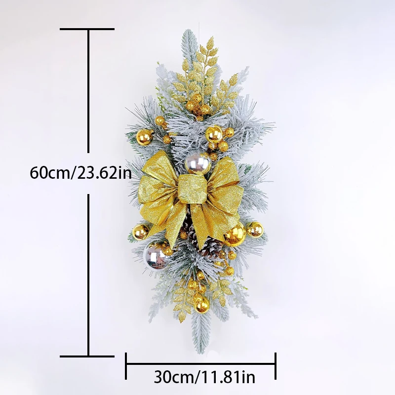 

Christmas Scene Setting Decorative Hanging Floor Hanging Flocked Garland Staircase Garland Indoor Scandinavian Home