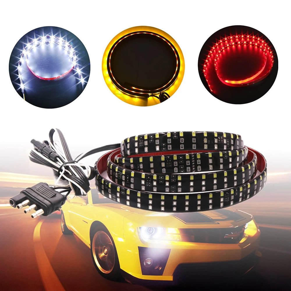 

Universal 60" Tailgate LED Strip Bar Truck Stop Brake Auto Waterproof Turn Signal Tail Light Car Styling Lamp Car Accessories