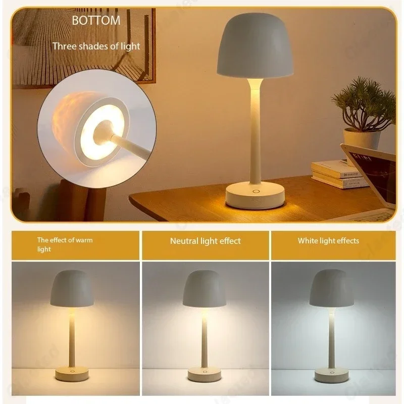 LED Night Lamp High Footed Water Ripple Atmosphere Desk Lamp Romantic Couple Gift Indoor Bedroom Projection