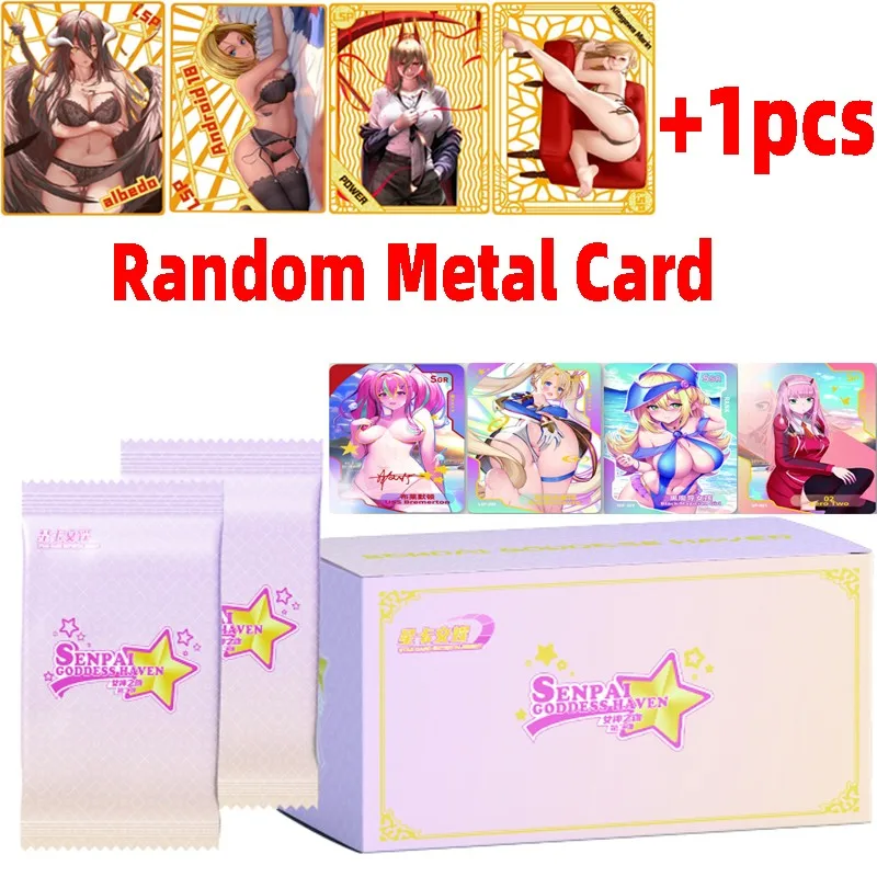 Il Più Nuovo Senpai 2 Goddess Paradise Cards Goddess Story Booster Box + Metal Card Costume Da Bagno Bikini Feast Toys And Hobby Gift