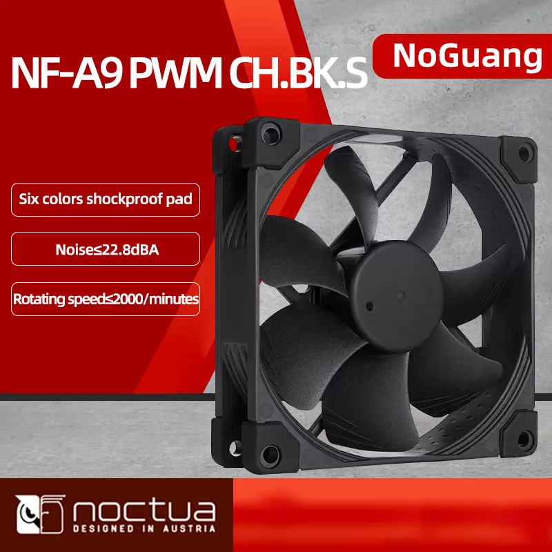 

Noctua NF-A9 92mm Ultra-thin Silent Computer Case Cooling Fan 5V/12V And 3PIN/4PIN PWM Rubber-coated Damping CPU Radiator Fan