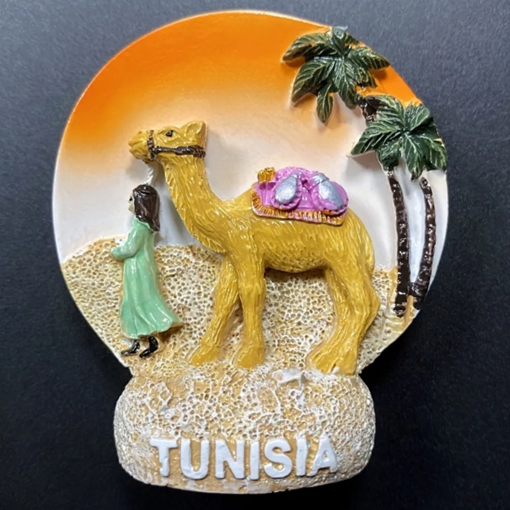Africa Tunisia 3D Fridge Magnets Tourism Souvenir Refrigerator Magnets Sticker Collection Handicraft Gift Decoration Articles magnetic fridge magnets magnetic sticker magnetic fridge stickers refrigerator decor