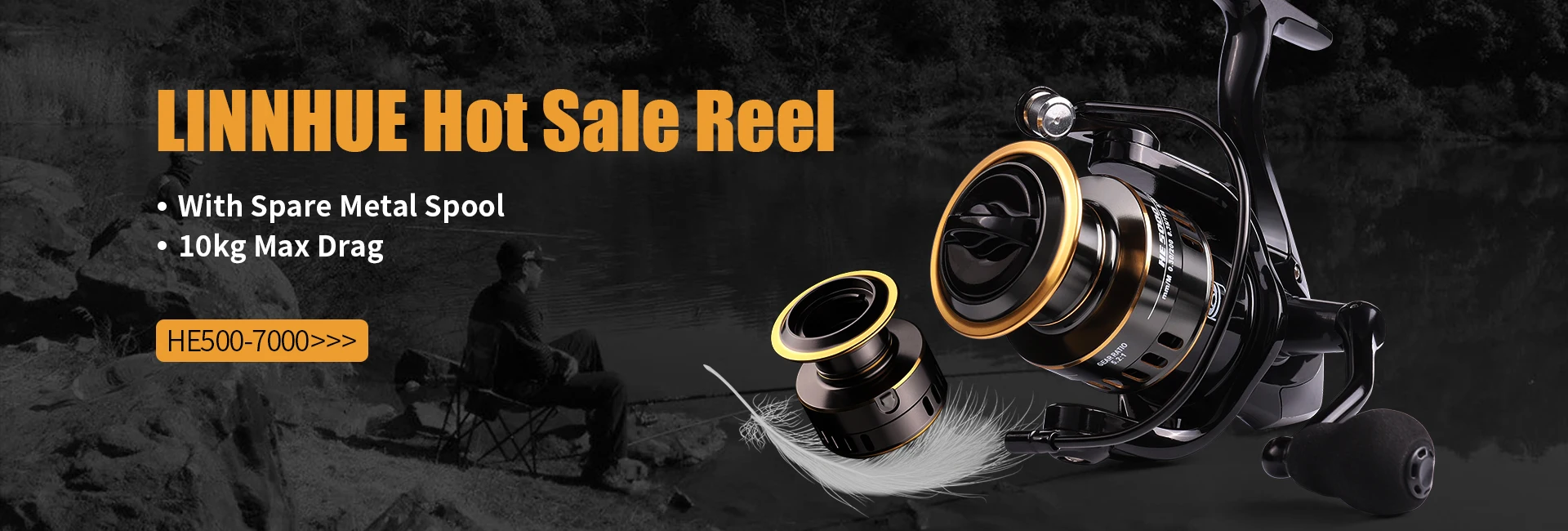 Description Picture 3 of itemLINNHUE Fishing Reel 1000-7000 Metal Ball Grip 8kg 5.2:1 Gear Ratio High Speed Spinning Reel Carp Fishing Reels For Saltwater