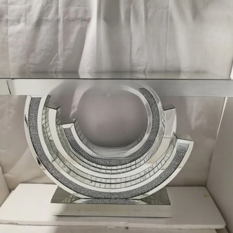 Móveis de tamanho pequeno, sala de estar, quarto Divisória de decoração de espelho Plataforma de entrada