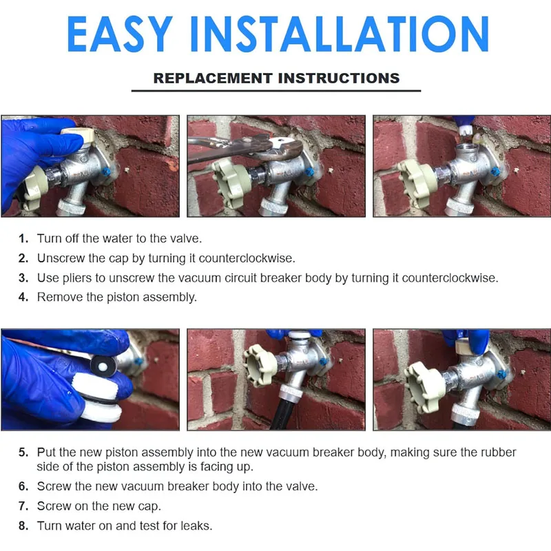 VACVBKX1B Vacuum Breaker Kit Replacement for ASSE 1019-A for Traditional Anti-Siphon Frost-Free Sillcock Valves