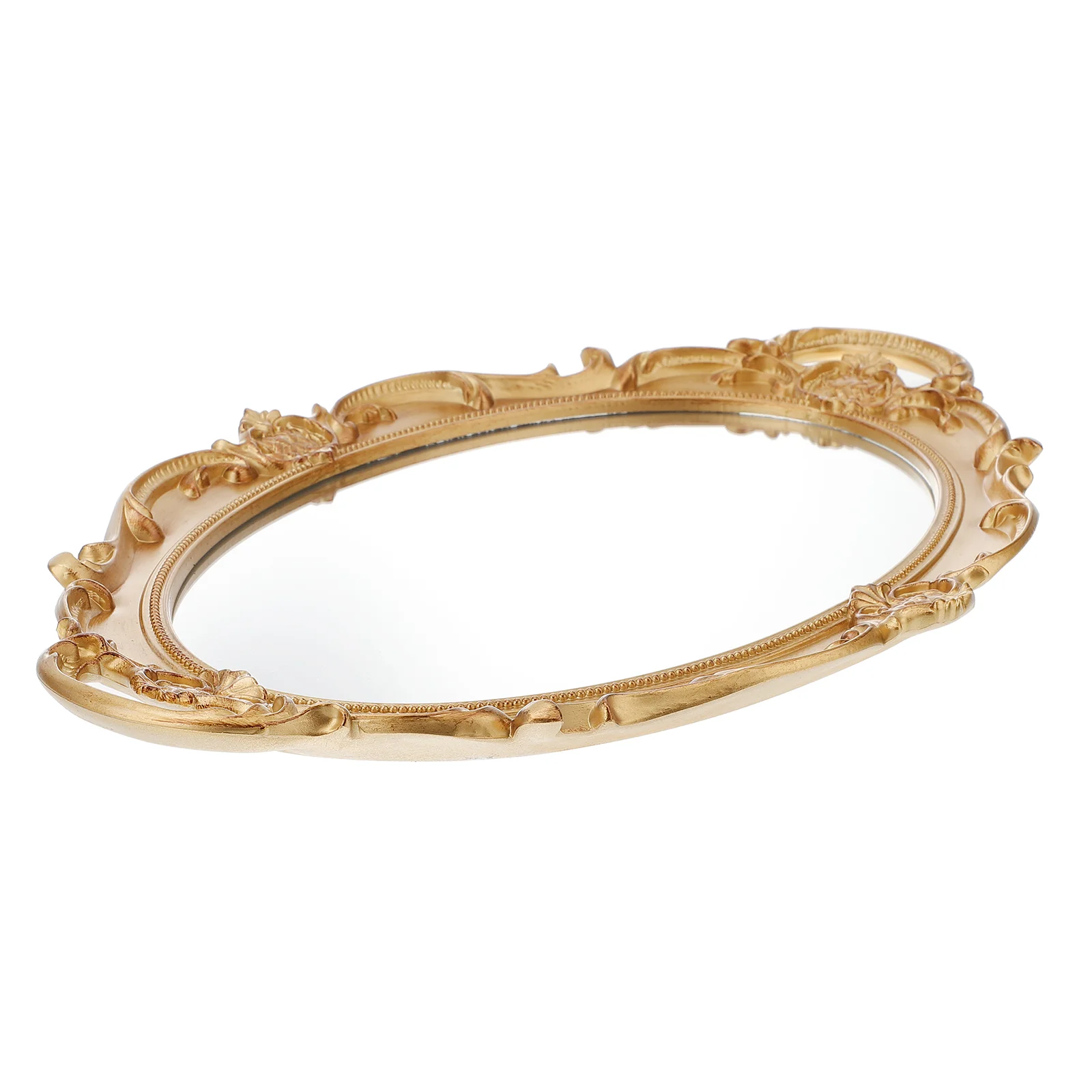 

Vintage Mirror Tray Oval Mirror Mirror Tray Dresser Organizer Tray Jewelry Trinket Tray Jewelry Dish Ring Holder Organizer