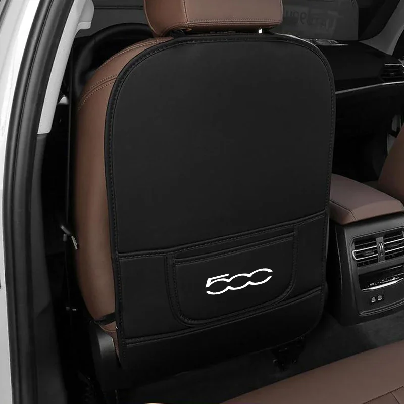 피아트 500 아바스 500C 500X 500L 자동차 시트 백 안티 킥 프로텍터 패드..