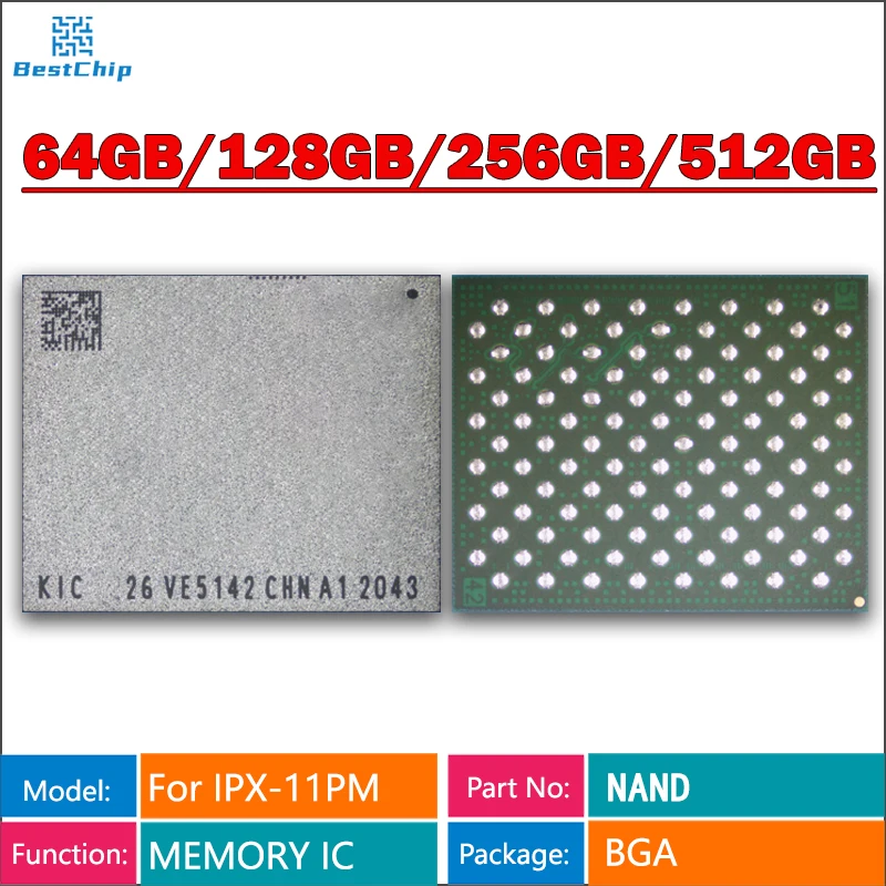 64Gb/128Gb/256Gb/512Gb Hdd Nand Memory Flash Chip Ic Per Iphone Xs Xs-Max Xr Se2 11/11P/11Promax 64G 128G 256G 512G