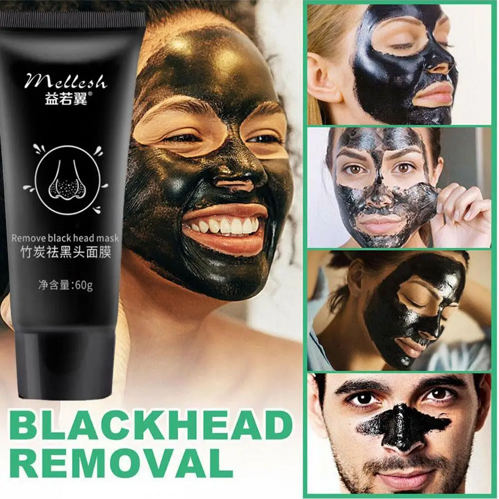 

Bamboo Charcoal Blackhead Remover Mask Blackhead Spots Acne Nose Nose Pore Cleaner Deep Skin Clean Care Treatment Mask B6J6