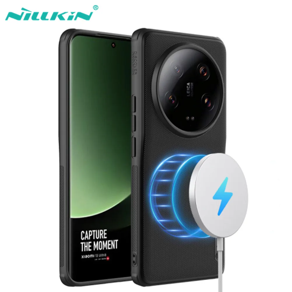 Magsafe Case For Xiaomi 13 Ultra Nillkin Super Frosted Shield Pro PC+TPU Magnetic Wireless Charging Cover For Mi 13 Ultra Case