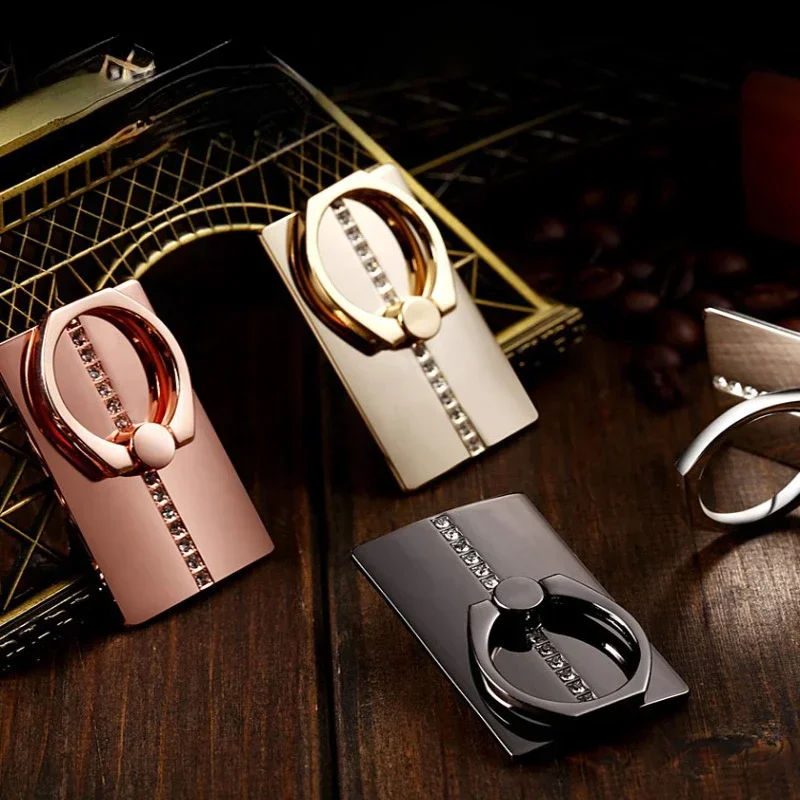 360° Rotating Universal Phone Ring Holder - Metal Stand with Anti-Slip Finger Grip
