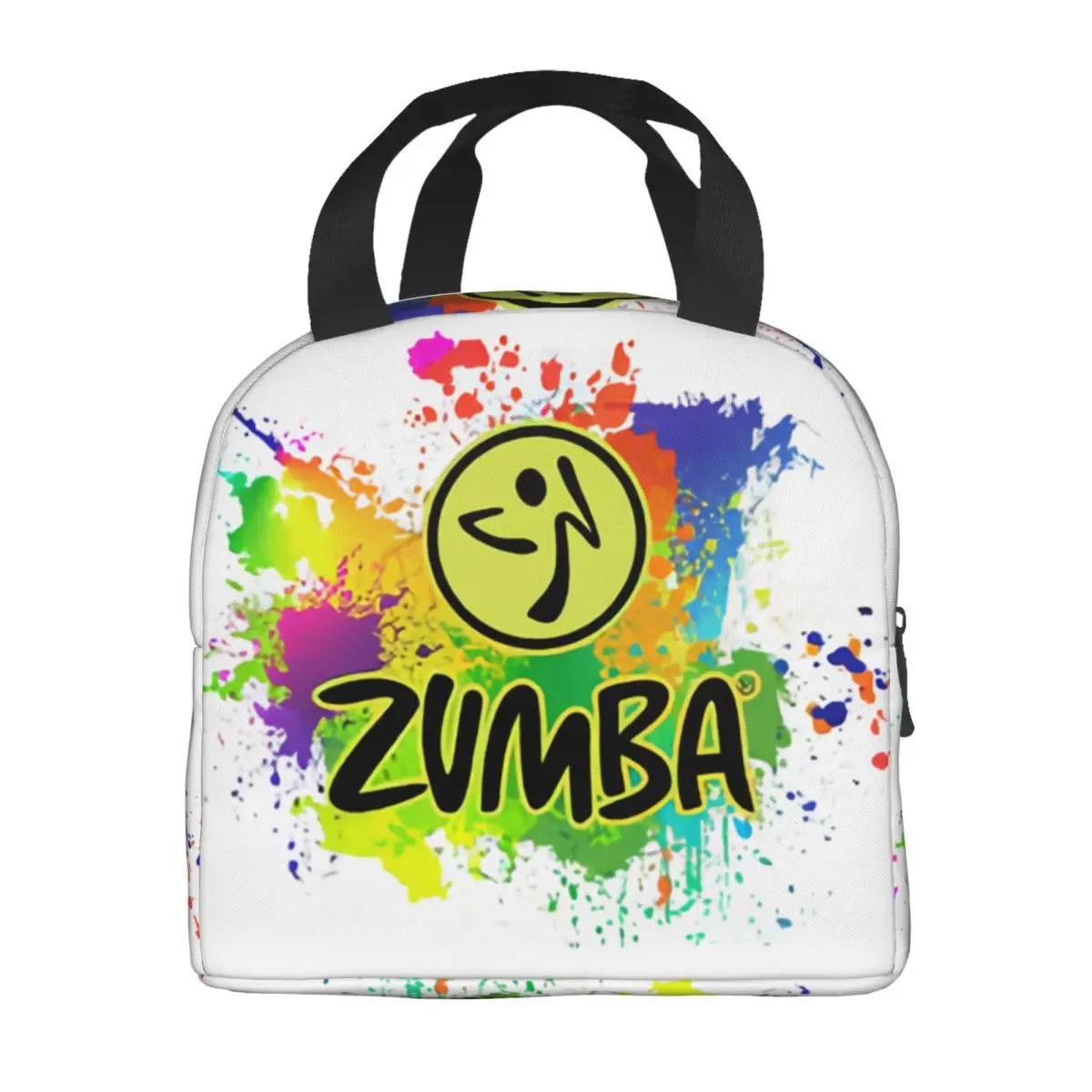 Custom Fitness Zumbas Insulated Lunch Bag for Women Resuable Dance Cooler Thermal Bento Box Office Picnic Travel 3