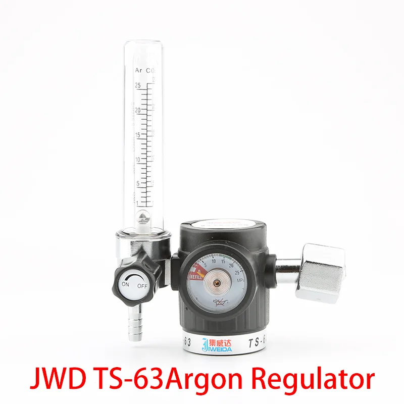Tig Argon Regulator Flow Meter G5/8" 0-25Mpa Welding Pressure Reducer
