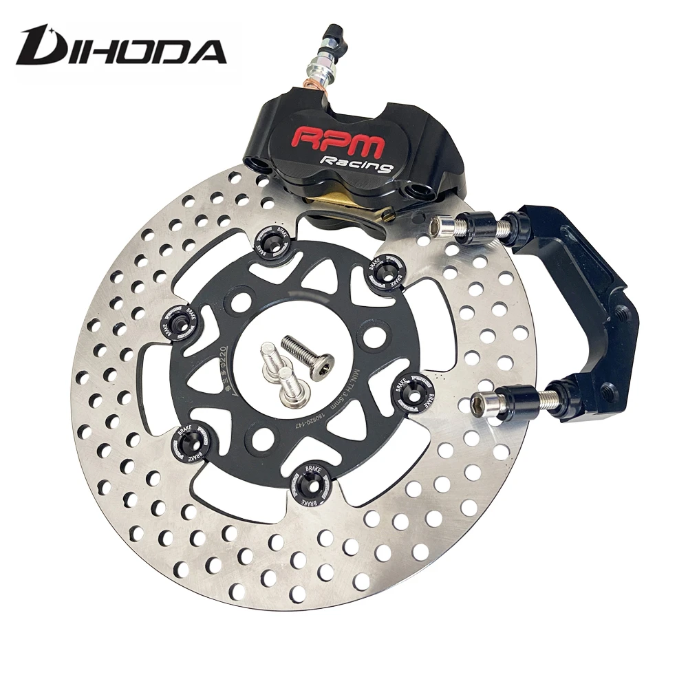 

Motorcycle electric Scooter RPM CNC Brake Calipers 220mm Disc Brake Pump Adapter Bracket For modification Brake set