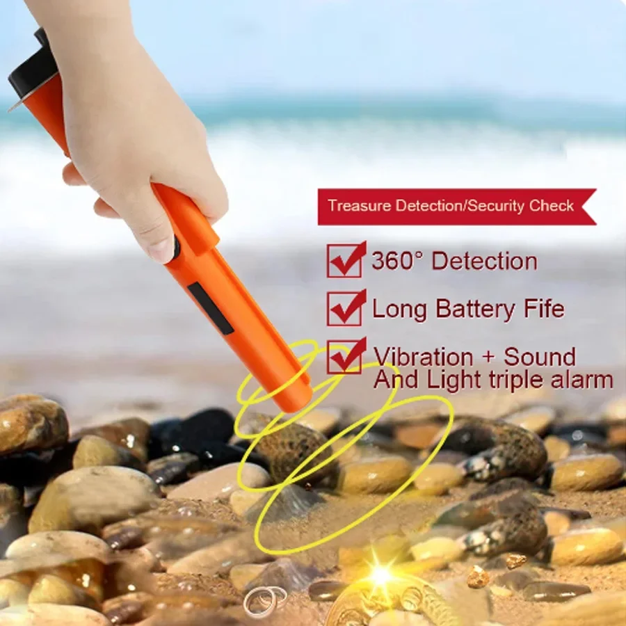 Metal Detector GP-pointer Pinpointing for Treasure Search Waterproof Positioning Rod Detecting Bracelet LED Lights