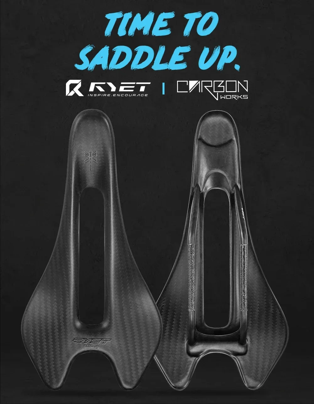 RYET Ultraleichter Vollcarbon-Sattel 3K-Gewebe Oval 58g 6,5X8,5mm 242/122mm Fahrradsattel für Rennrad Mountainbike MTB Fahrradkissen – Detail 1