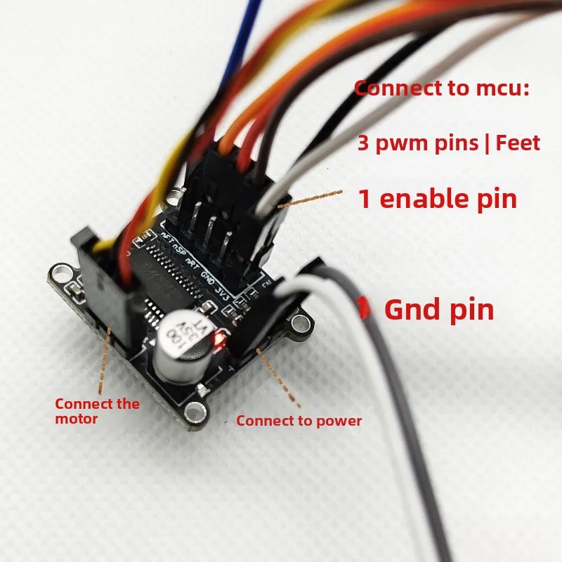 SimpleFOCMini 듀얼 채널 DC 브러시리스 모터 드라이브 보드 FOC 제어 SVPWM | SPWM 납땜 핀