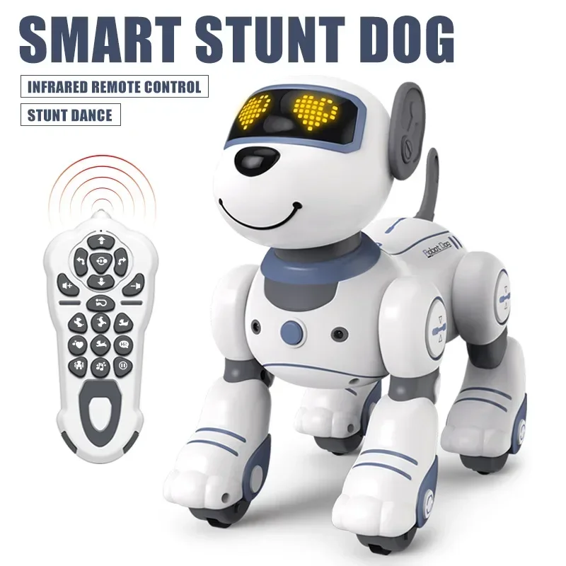 Funny RC Robot Electronic Dog Stunt Dog Voice Command Programmable Touch-sense Music Song Robot Dog for Children's Toys Robot 6