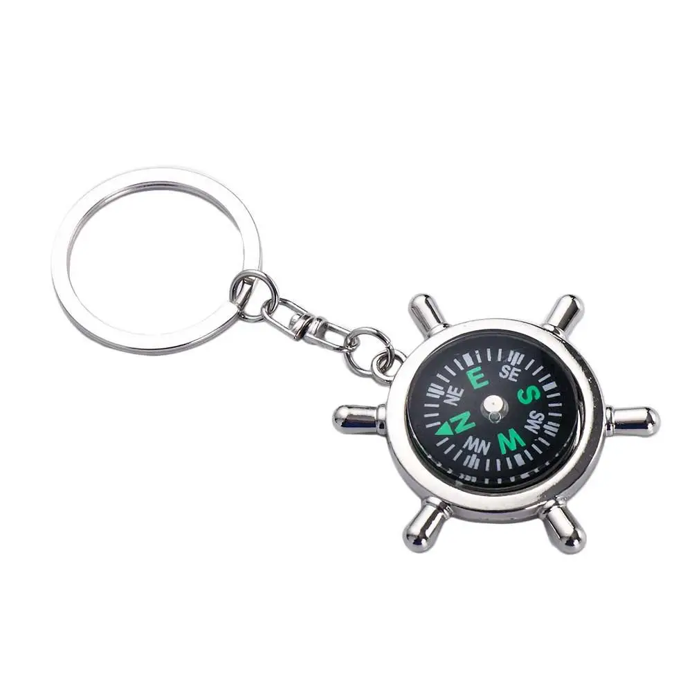 Carabiner Keyring Riding Equipment Accessories Navigator Outdoor Emergency Wild Compass Pocket Compass Keychain Mini Compass