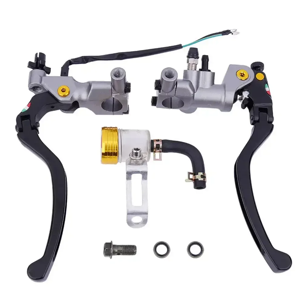 

Мотоциклетный гидравлический рычаг сцепления CNC главный цилиндр масляная труба Противоугонный замок прямой нажимной насос тормоз грязевой велосипед модифицированные детали