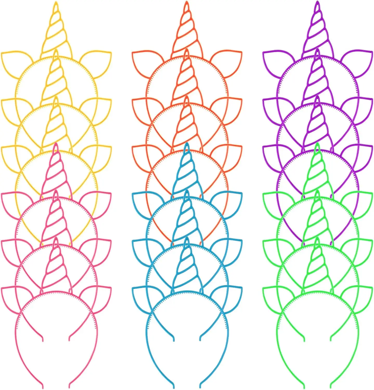 18Pcs Unicorn Birthday Party Favors Unicorn headbands for Girl Halloween Christmas Party Supplies for Teen Children decoration