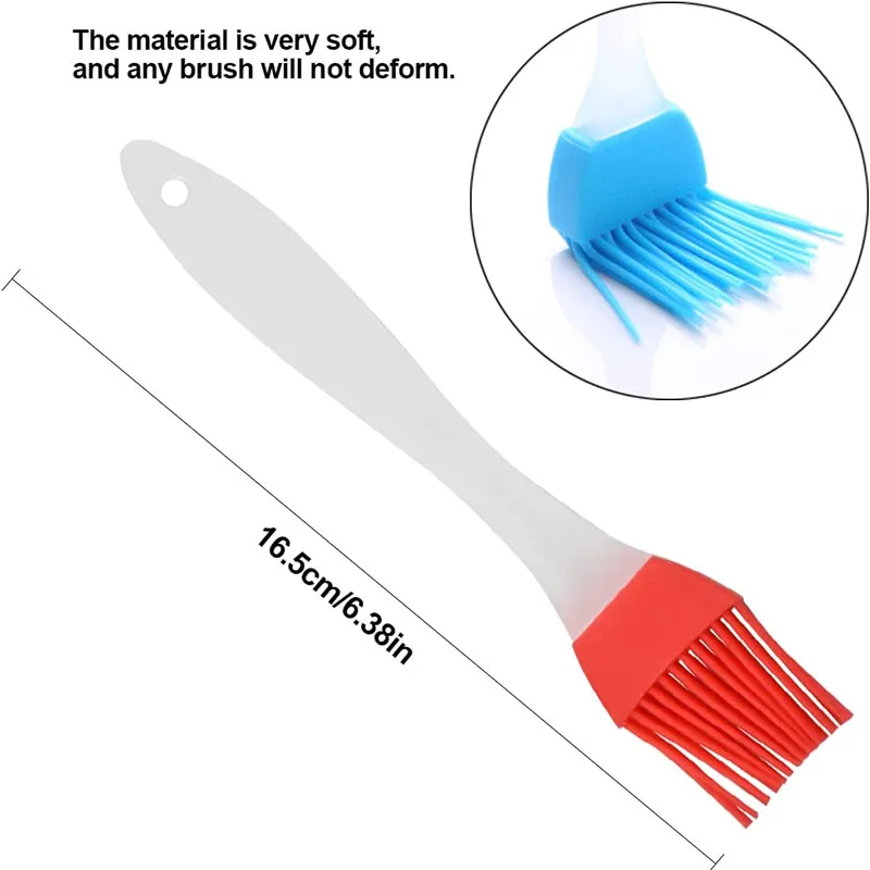 Oil Brush Silicone Basting Brush Multifunctional Detachable Head Cooking Baking BBQ Tools