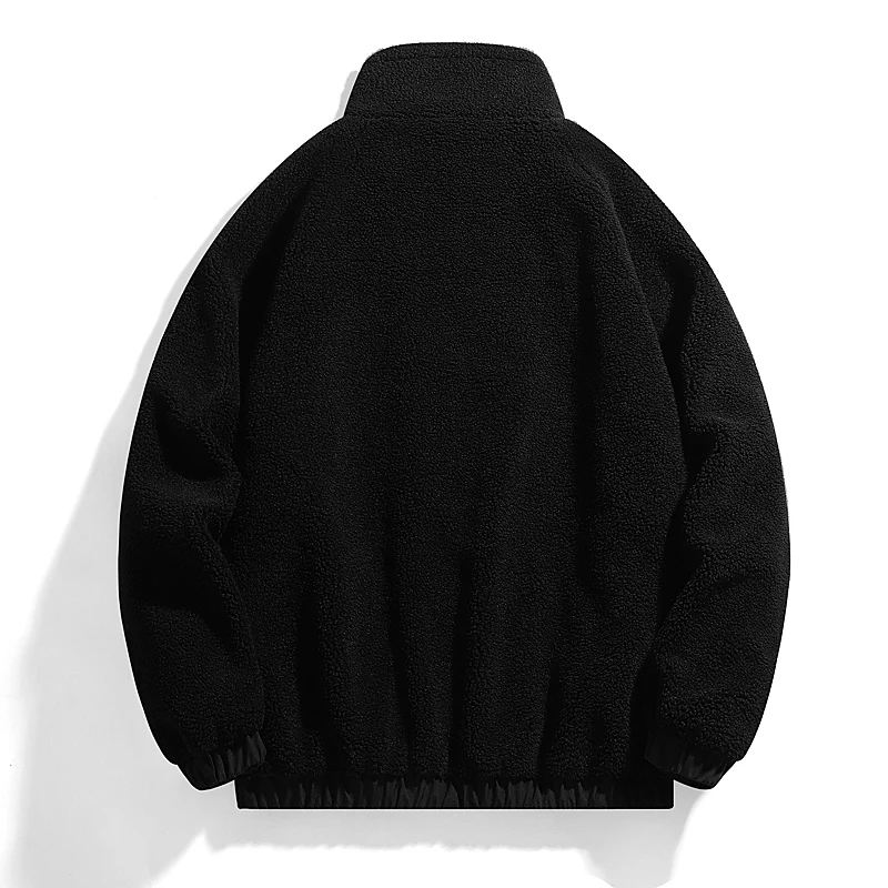 Autumn Winter New Fashion Warm Lamb Wool Coats Men Loose Casual Couple Fleece Jacket Coat Jacket Men Clothing 2024