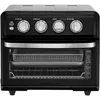 Air Fryer + Convection Toaster Oven, 8-1 Oven with Bake, Grill, Broil & Warm Options, Stainless Steel,  (Matte Black) 1