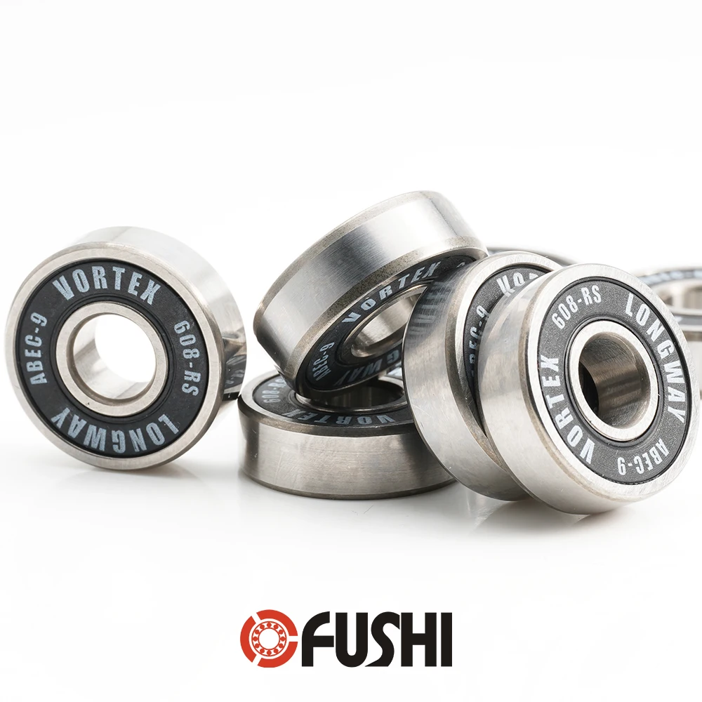 608 2rs Hybrid Keramik Lager ABEC-9 ( 8 Stück) 8x22x7mm Skateboard Spinner Keramik Nitrid Pro Serie 608rs si3n4 Kugellager – Detail 12