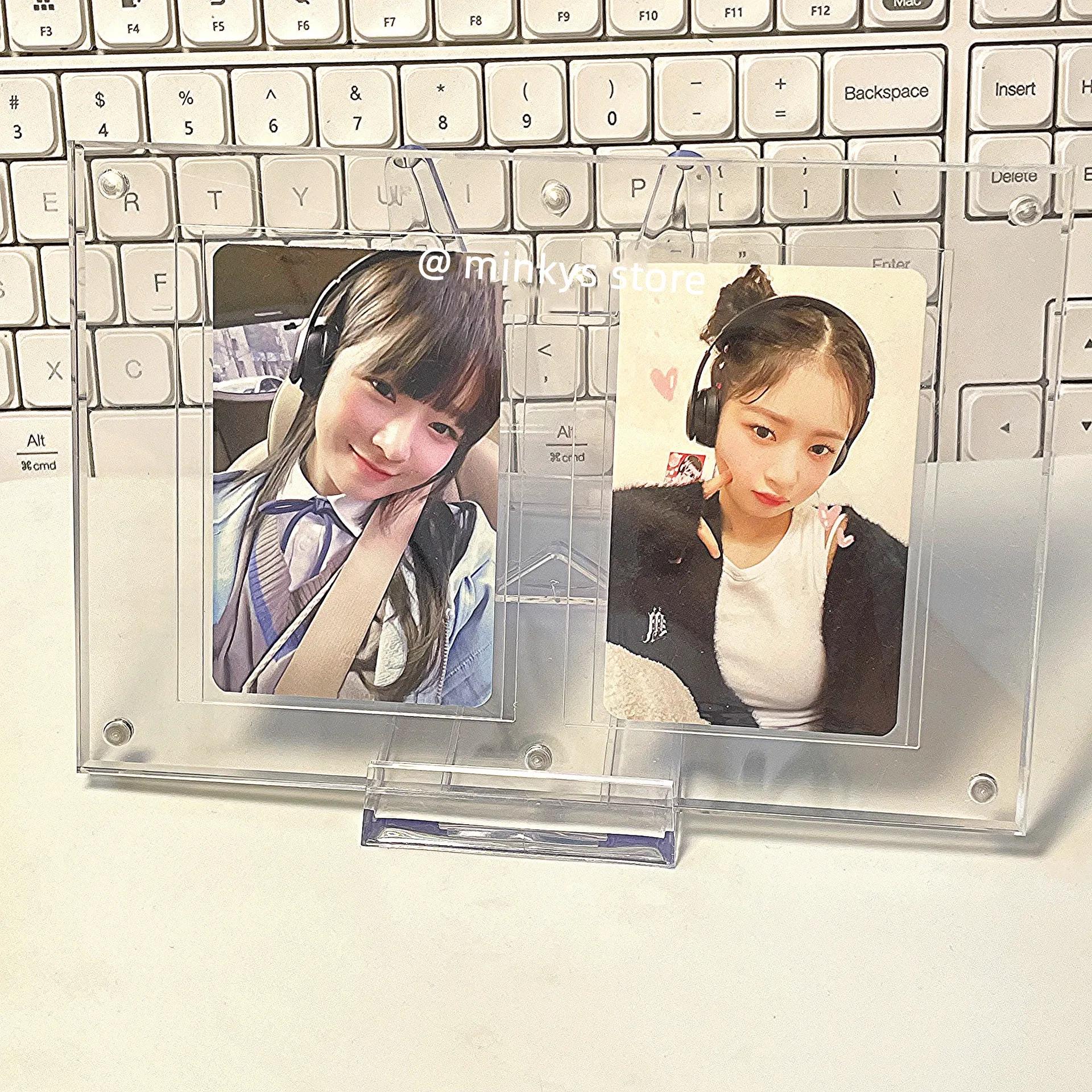 Kawaii 3 inch Kpop Photocard Holder Idol Card Photo Display Holder Protective Case Pendant Stationery