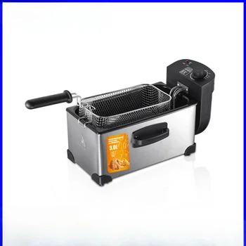Oil Fryer Household Electric Fryer Commercial Deep-fried Dough Sticks French Fries Machine Stall Fryer Constant Temperature 1