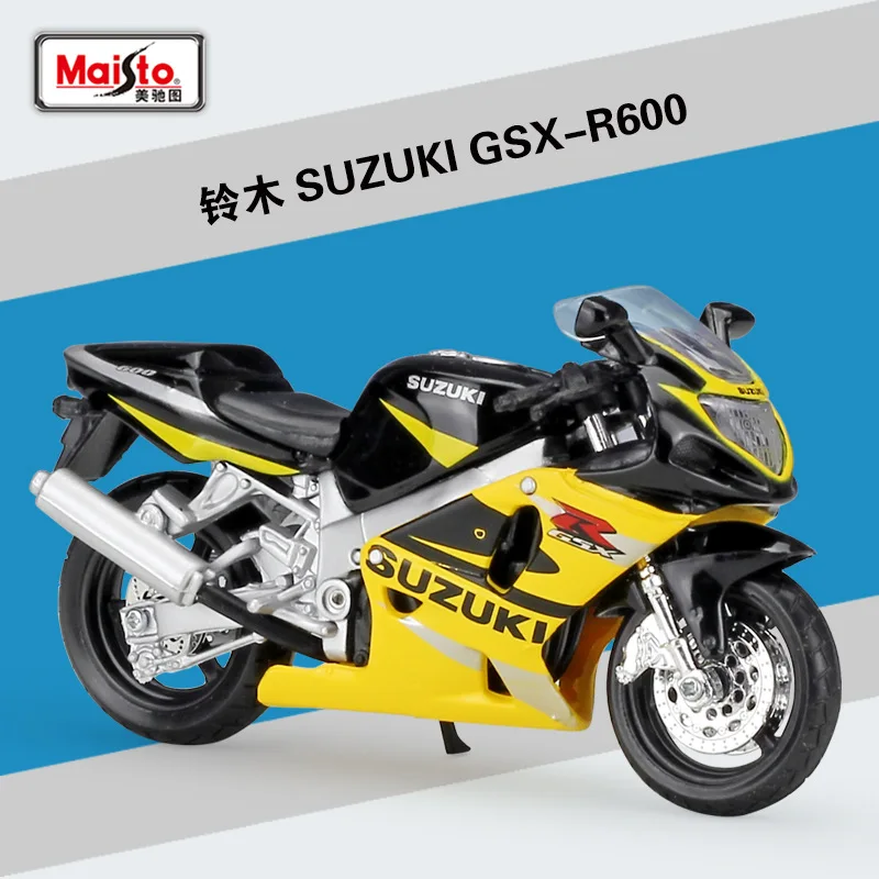 Halolo Maisto 1:18 SUZUKI GSX-R600 модель автомобиля из сплава мотоцикл металлический игрушечный автомобиль детская игрушка подарок коллекция B553