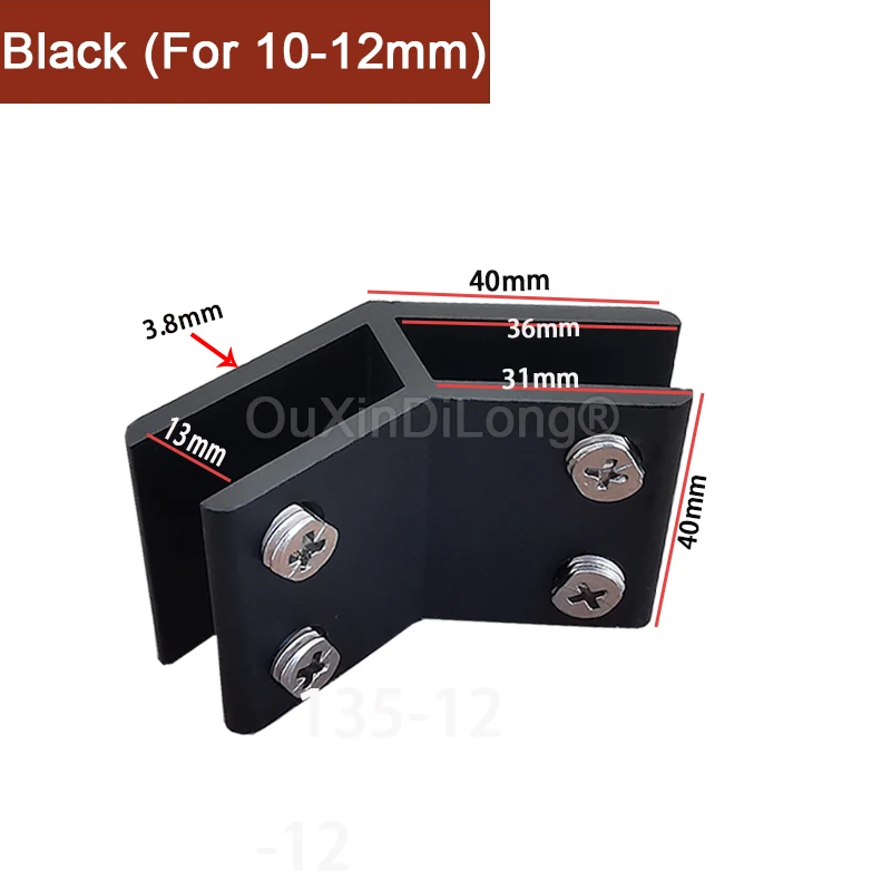 10 pces 135 graus de vidro braçadeira