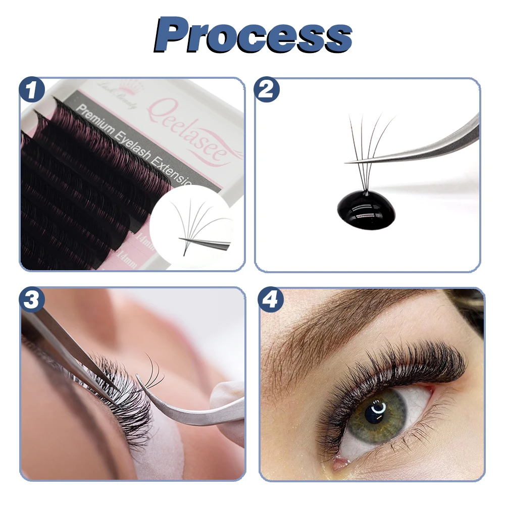 Qeelasee 0.20 Thickness Classic Round lashes B/C/D/CC/DD All Curl 4