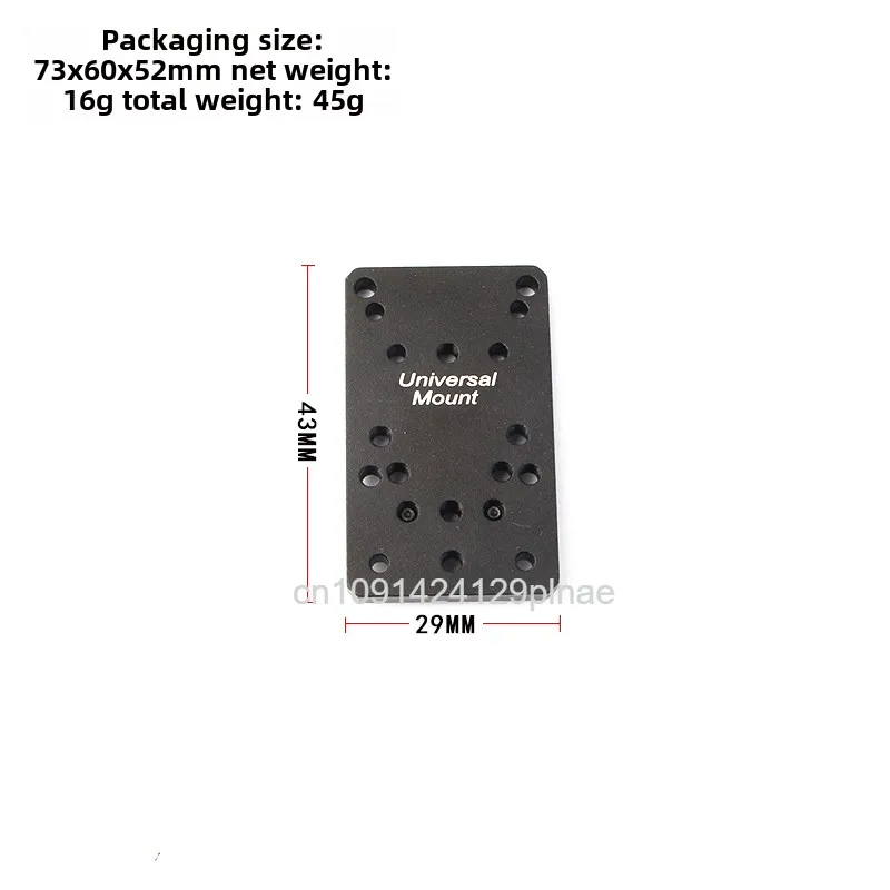 G ock Pistol Rear Sight Red Dot Mounting Plate Kits Fit All G ock Pistol Models Except G21/G42/G43 Tactical Handgun Accessories