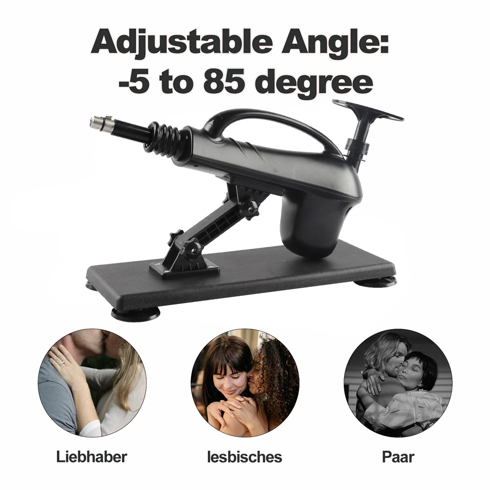 Automatic Mute Sex Machine Dildo Attachments Men And Women Sex Toys Hand Free Thrusting 40W