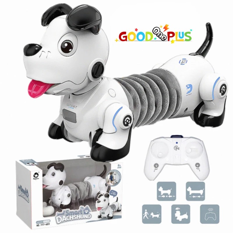 

Rc Dog Robot Electronic Pet for Kids Touch Sensing Dachshund Infrared Remote Control Dog Toy Children Gift