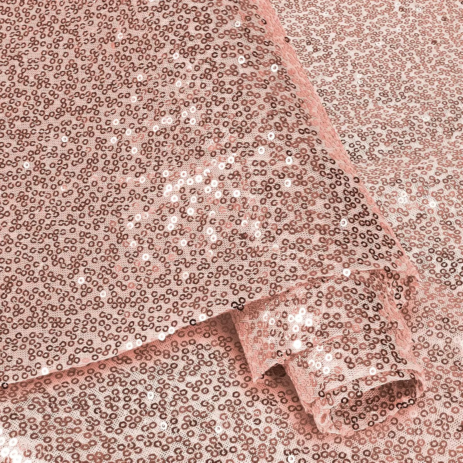 Sparkling Sequin Embroidered Mesh Fabric for Elegant Decor & Fashion