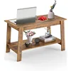 Coffee Table, Rustic Coffee Tables for Living Room, Outdoors, Home Office, Bedroom 1