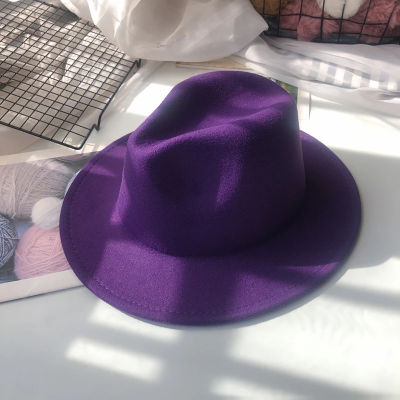 Women's Autumn & Winter Felt Fedora - Wide Brim Retro Hat