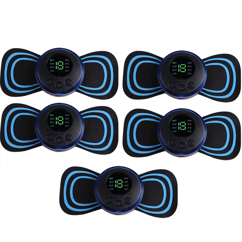 

EMS Muscle Stimulator Electric Cervical Massage Pain Relief Relaxation Tool for Low Frequency Pulse Massage Pads Neck Massager