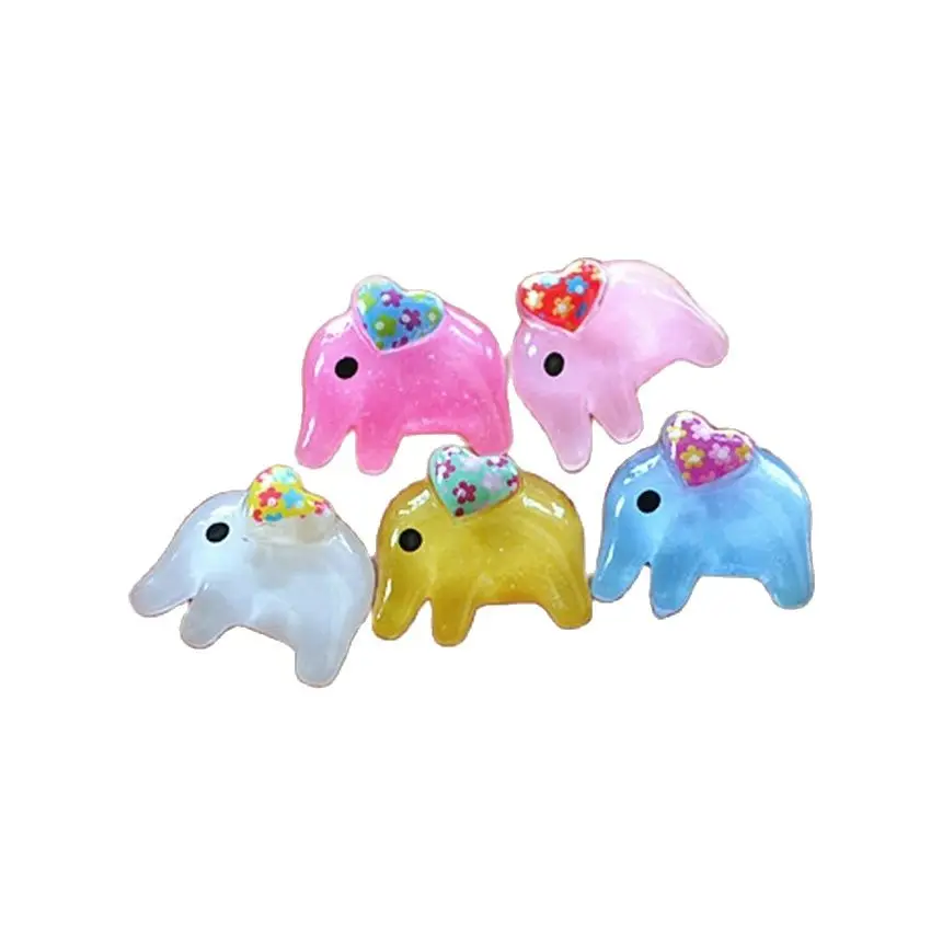 

Resin Crafts For DIY Decoration 30pcs Mixed 21*17mm Very Cute Flat Back Resin Cabochon Elephant