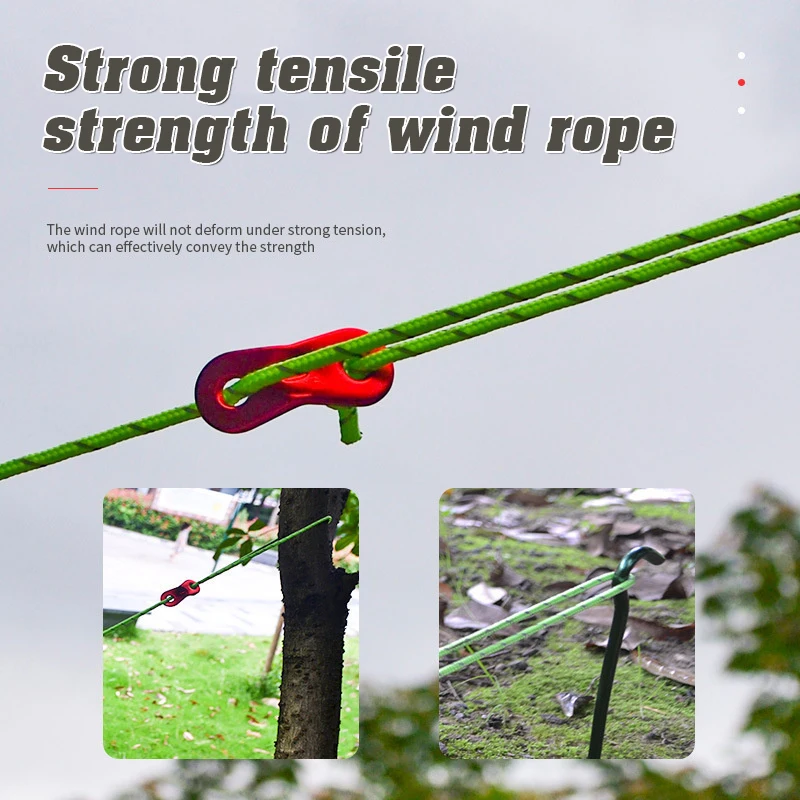 4pcs Tent Wind Rope Cord 3
