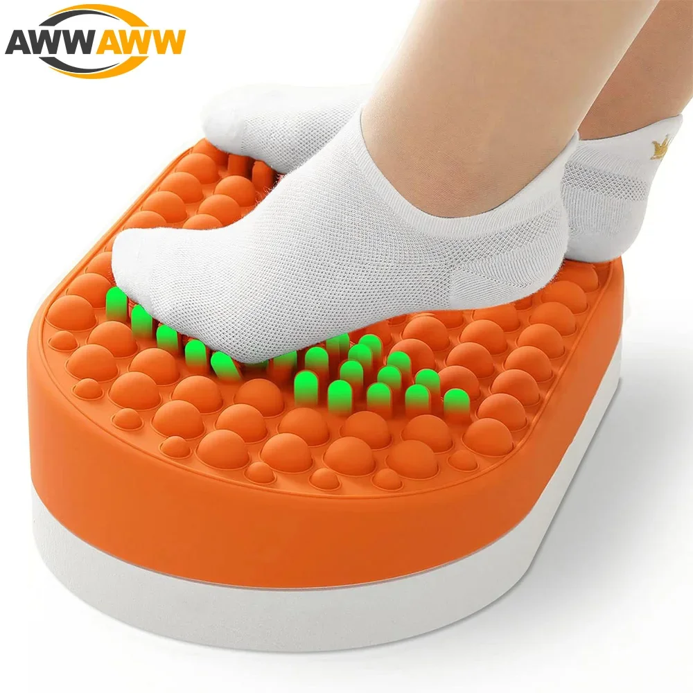 Foot Massager Foot Rest for Under Desk At Work, Home Office Foot Stool for Plantar Fasciitis Relief, Anti-Fatigue Fidget Toy