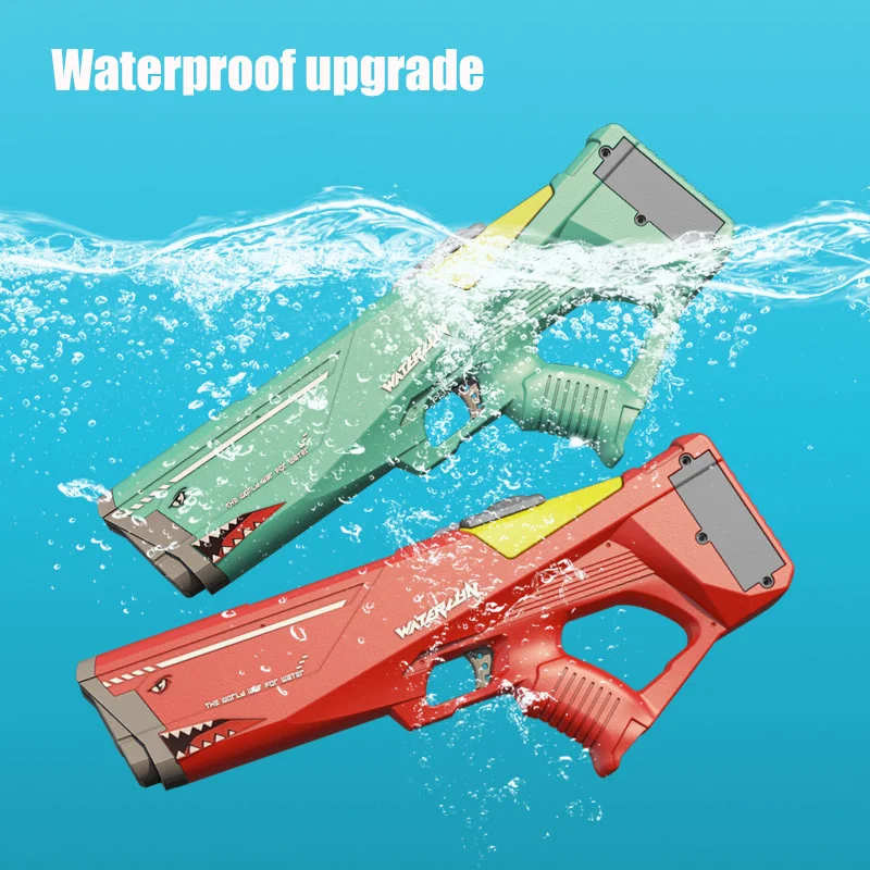 Water Guns For Adult Automatic Electric Water Gun Children Outdoor Beach Games Pool Summer Toys High Pressure Large Capacity Kid 4