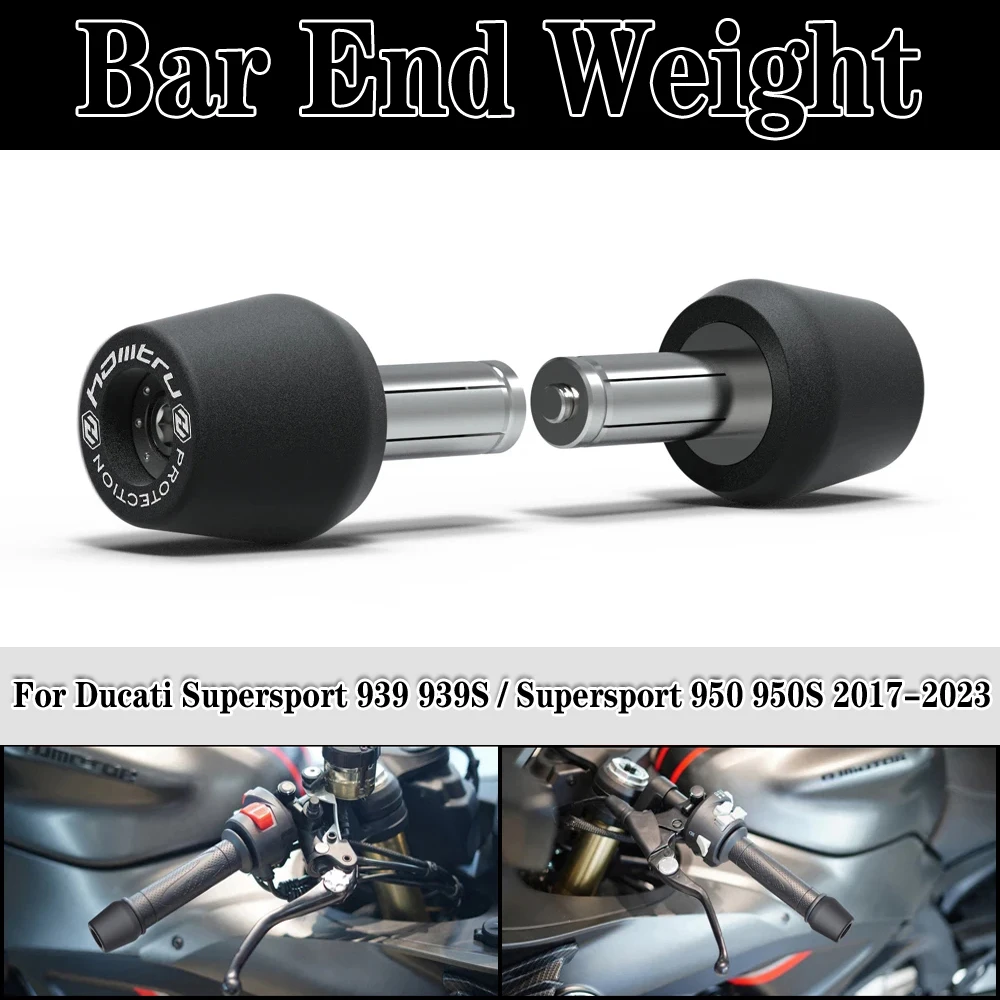 

Motorcycle Handle Bar End Weight Grips Cap For Ducati Supersport 939 939S / Supersport 950 950S 2017-2023