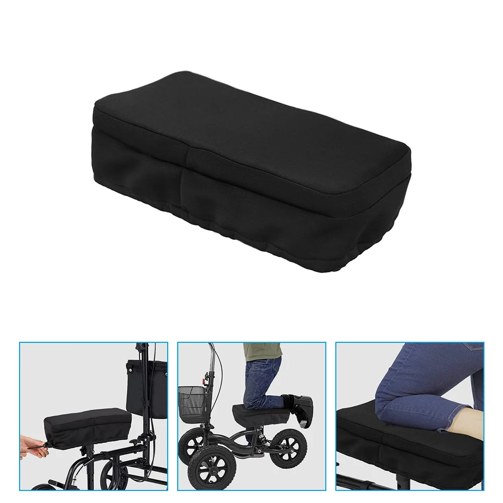Black Soft Knee Walker Pad Cover Knee Scooter Cushion Knees Legs Cushion